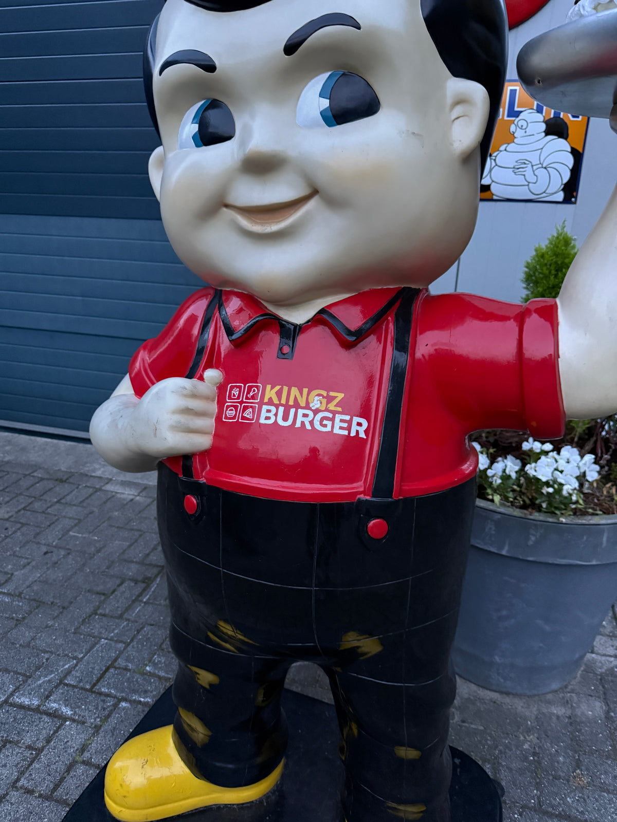 Vintage Big Boy hamburger reclamebeeld