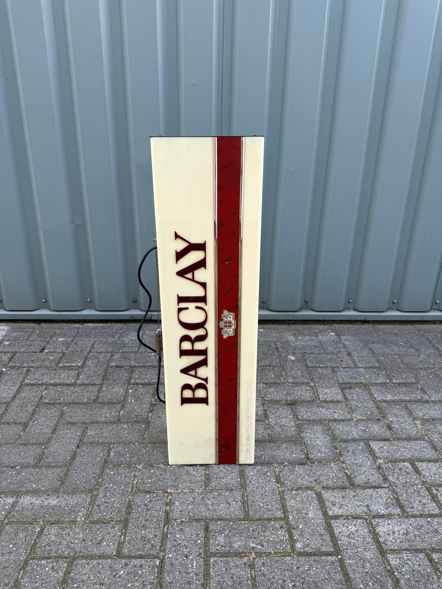 Vintage Barclay lichtbak dubbelzijdig