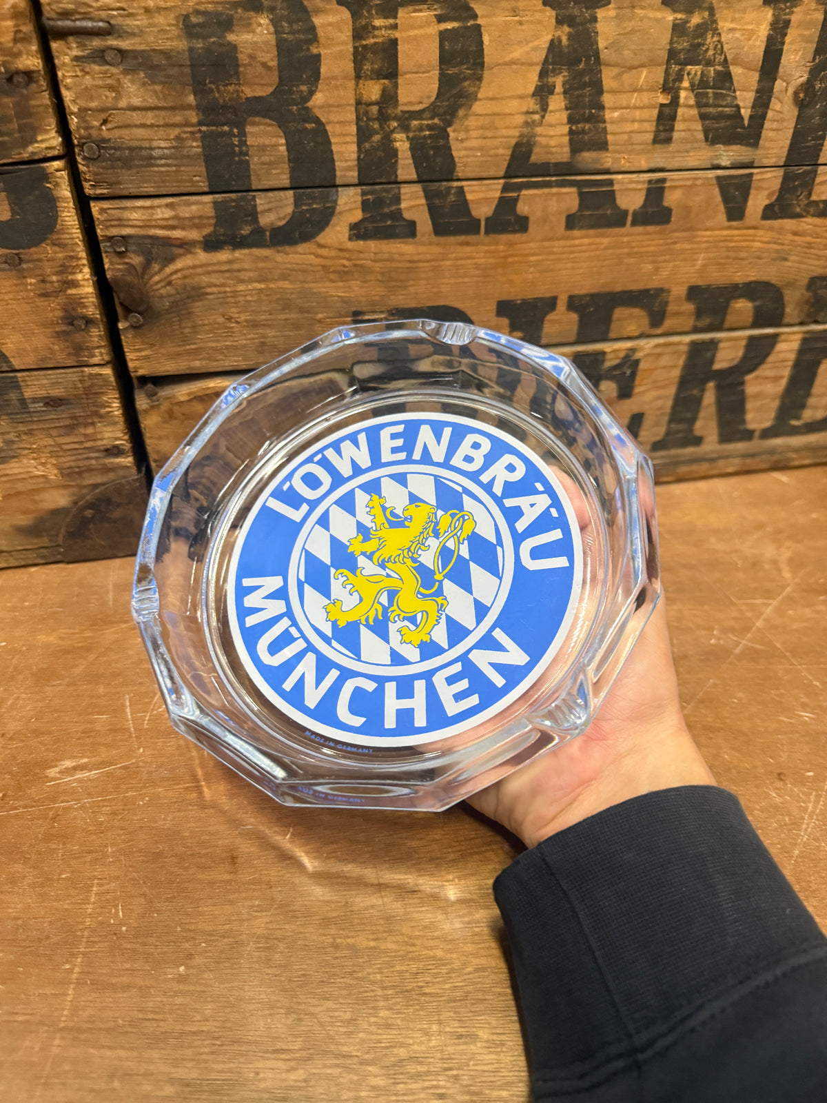 Vintage Löwenbräu reclameasbak