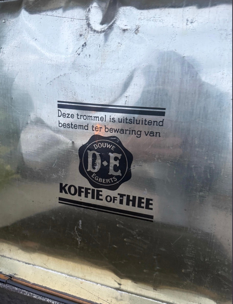 Vintage Douwe Egberts winkel blik