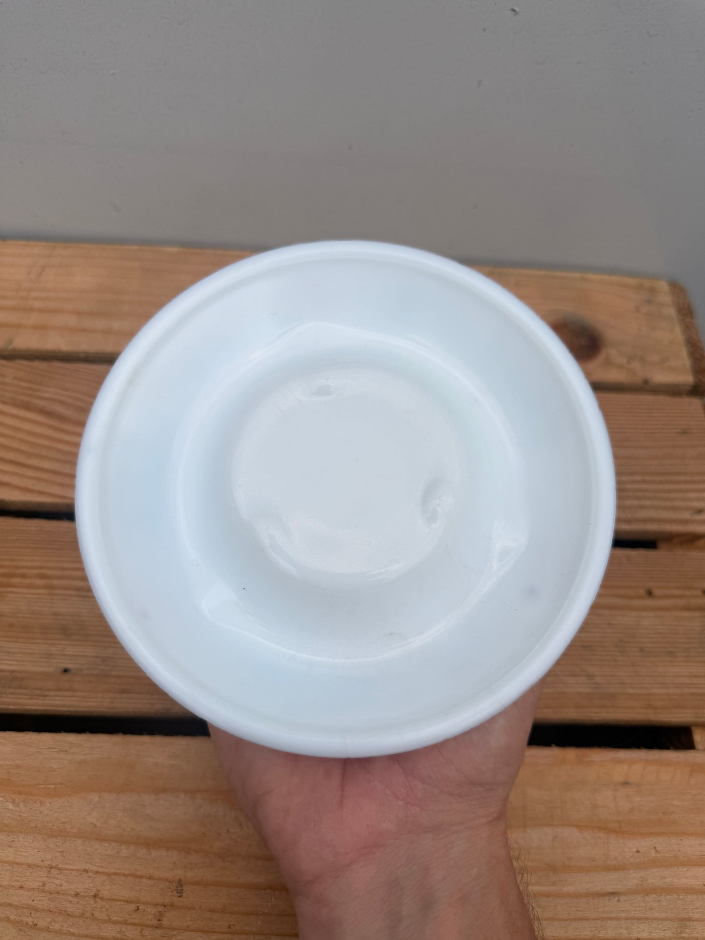 Watney's reclame asbak opaalglas plat model