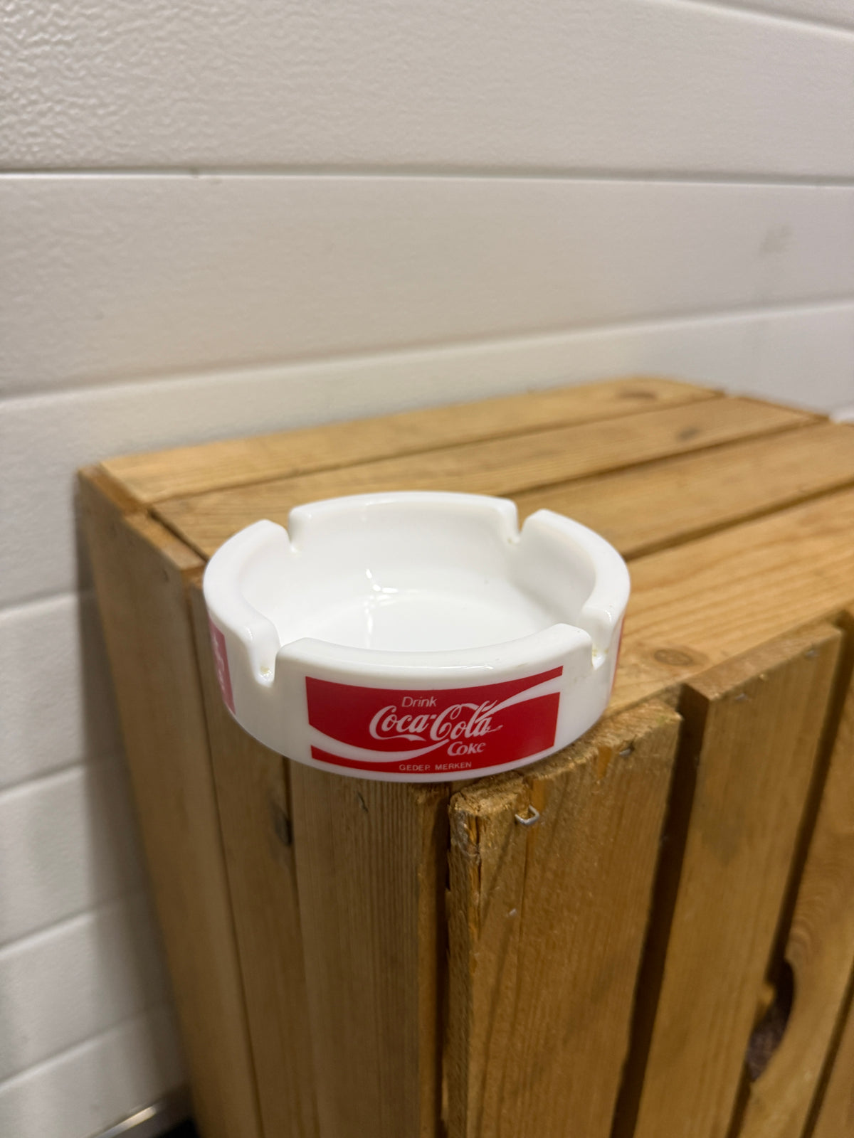 Coca-Cola opaalglazen reclameasbak