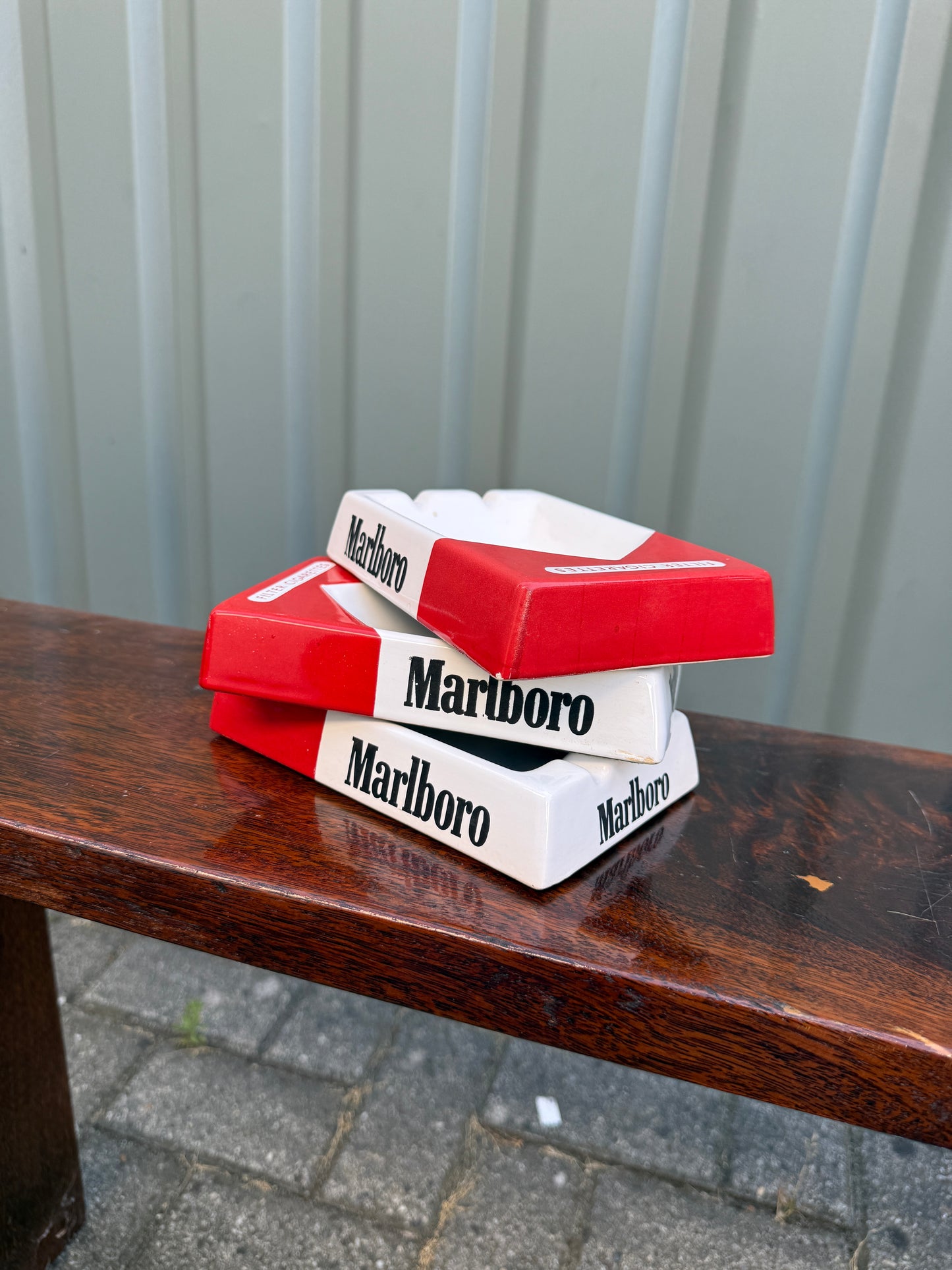 Marlboro asbak rechthoekig
