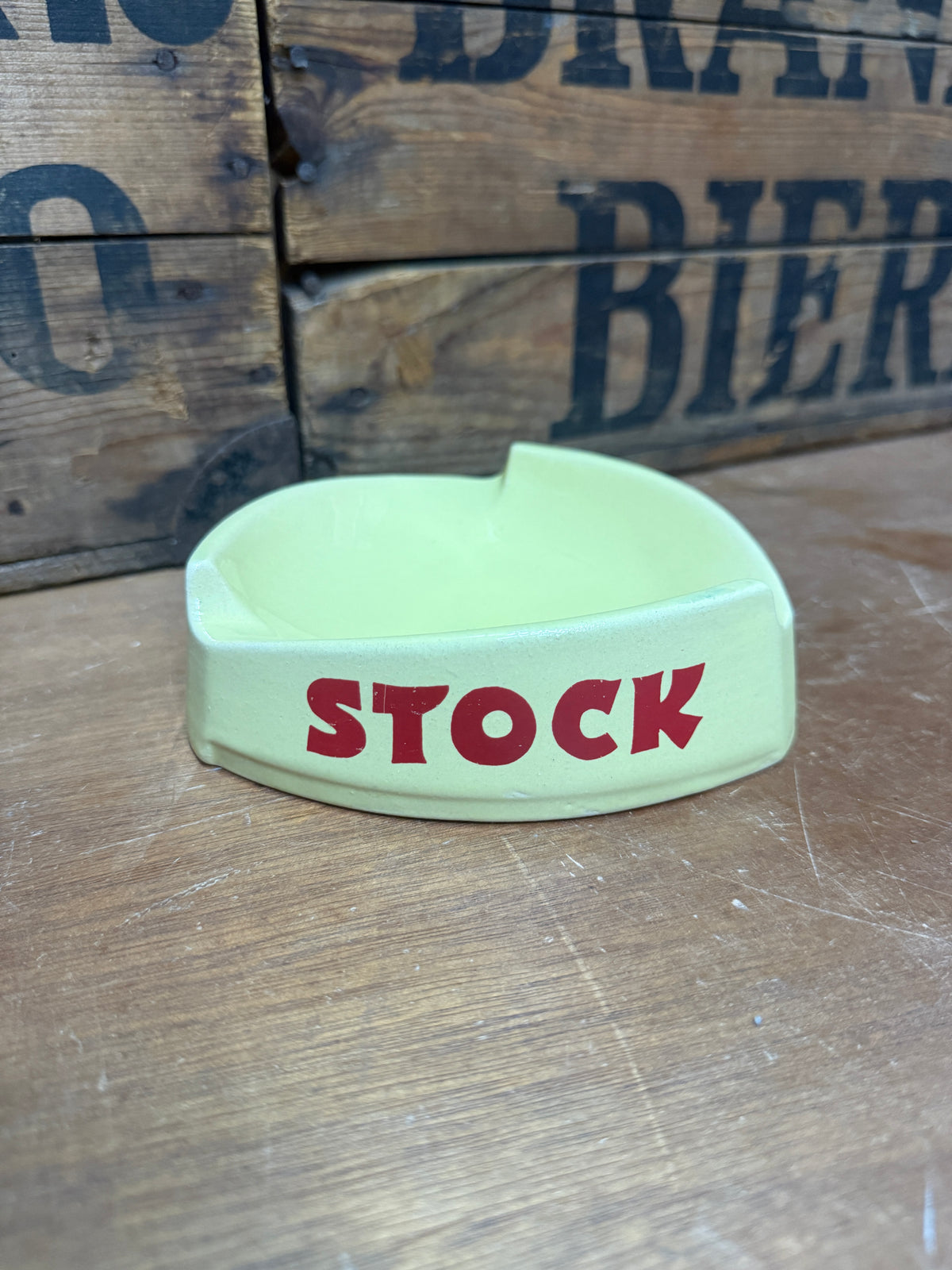 Vintage Stock reclameasbak