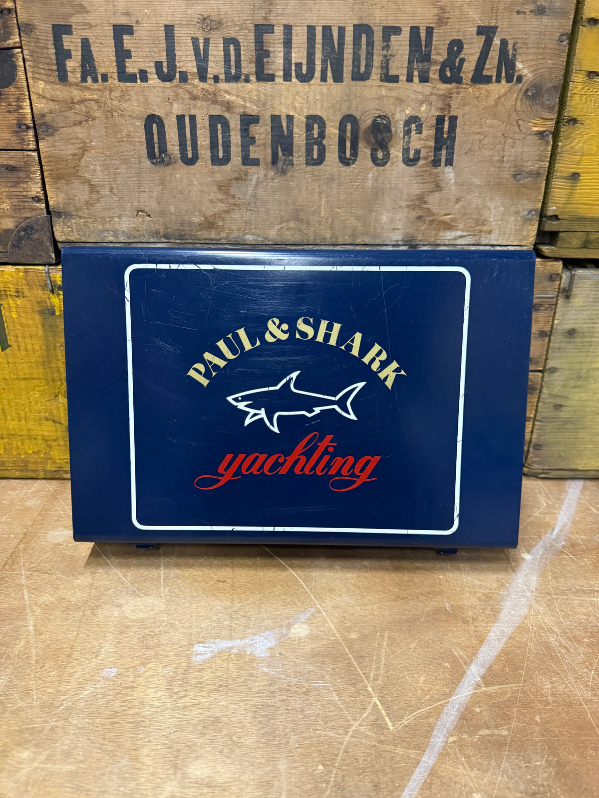 Vintage Paul & Shark Yachting metalen koffertje