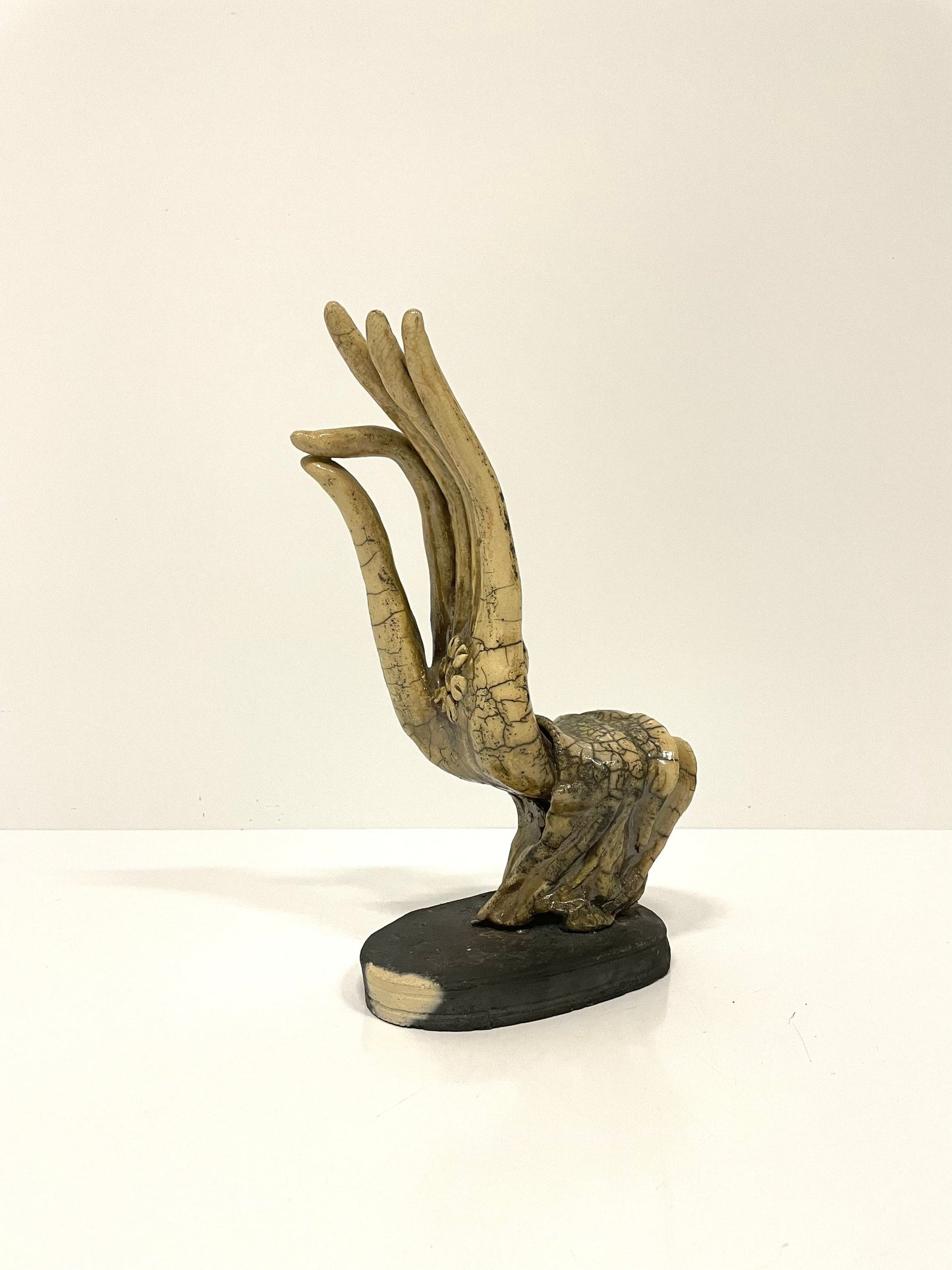 CLEARANCE SALE Gruesome Ceramic Glazed Horror Hand Statue - Handmade Artwork - Halloween Decoration - Scary Hand