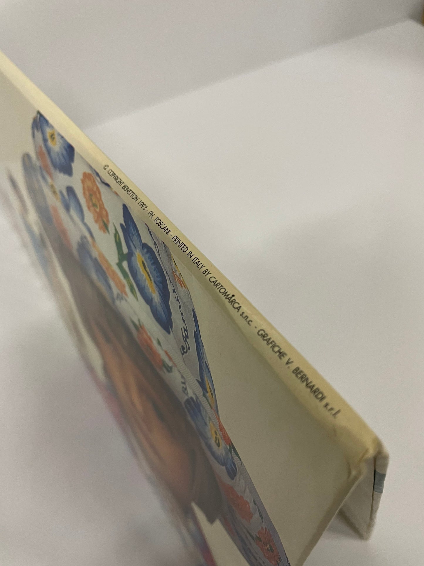 Vintage 90s Benetton Store Display, Rare Double-Sided Cardboard Sign, Oliviero Toscani Advertising, Iconic Fashion Memorabilia Collectible