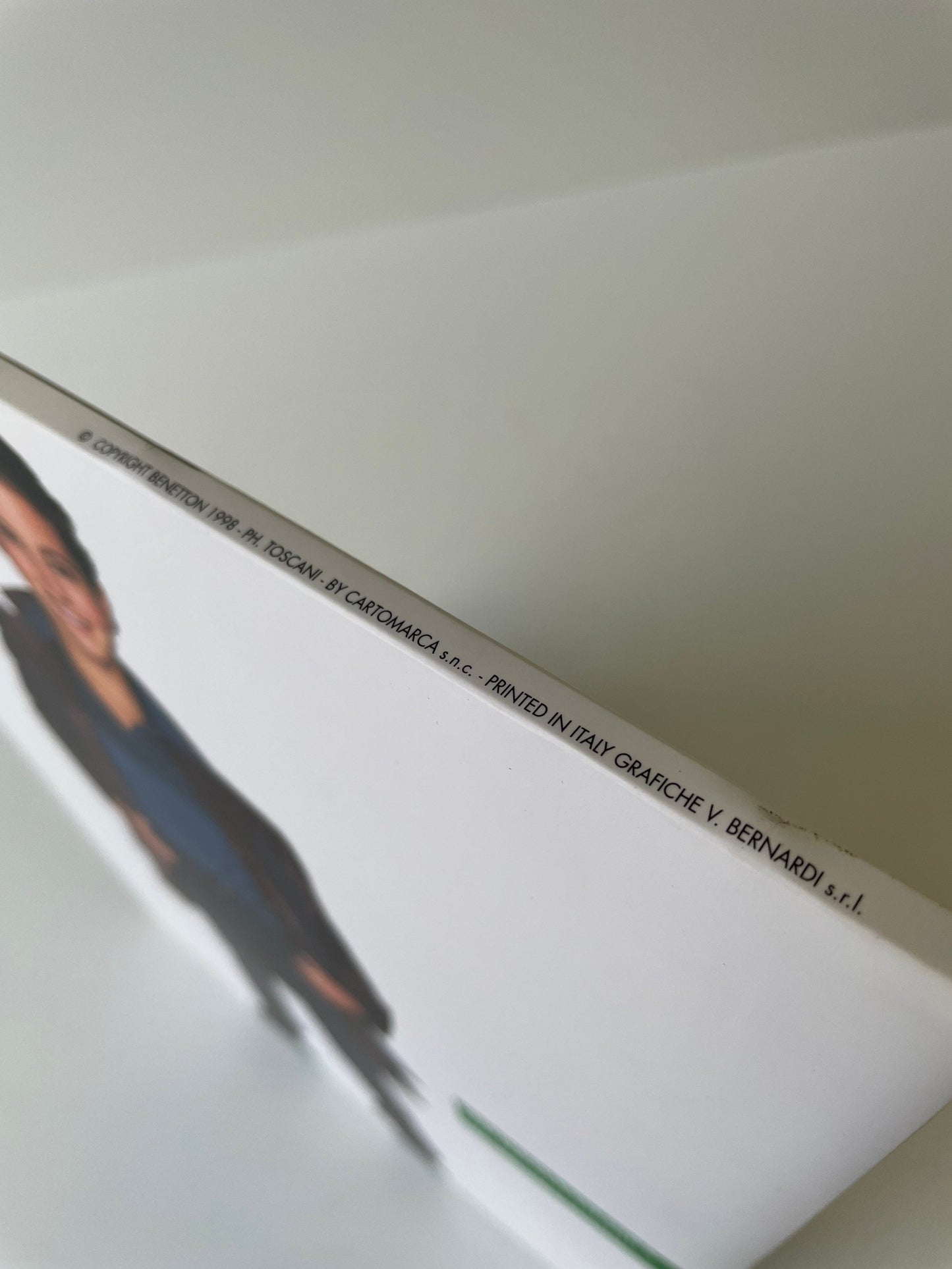 Vintage 90s Benetton Store Display, Rare Double-Sided Cardboard Sign, Oliviero Toscani Advertising, Iconic Fashion Memorabilia Collectible