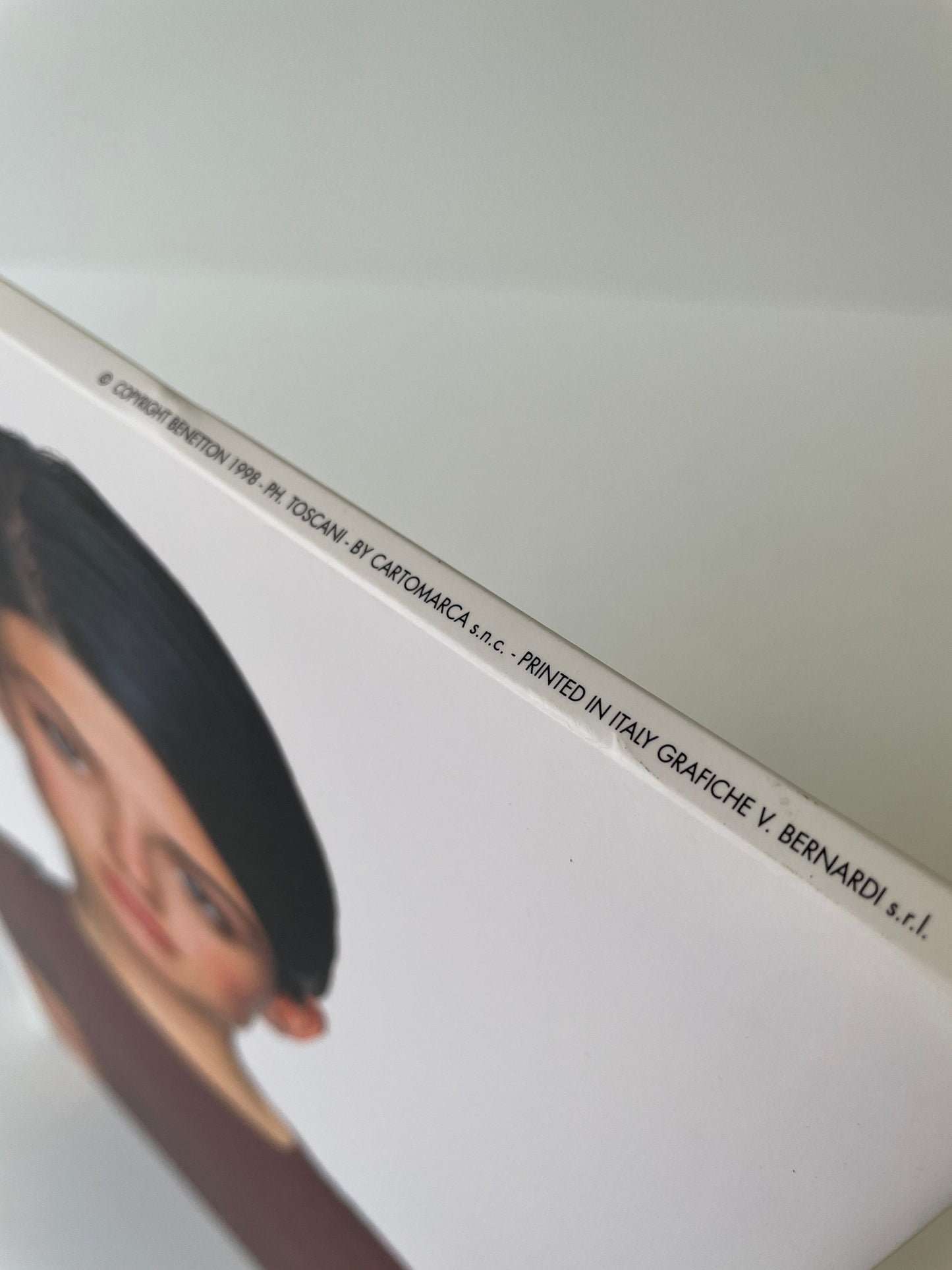 Vintage 90s Benetton Store Display, Rare Double-Sided Cardboard Sign, Oliviero Toscani Advertising, Iconic Fashion Memorabilia Collectible