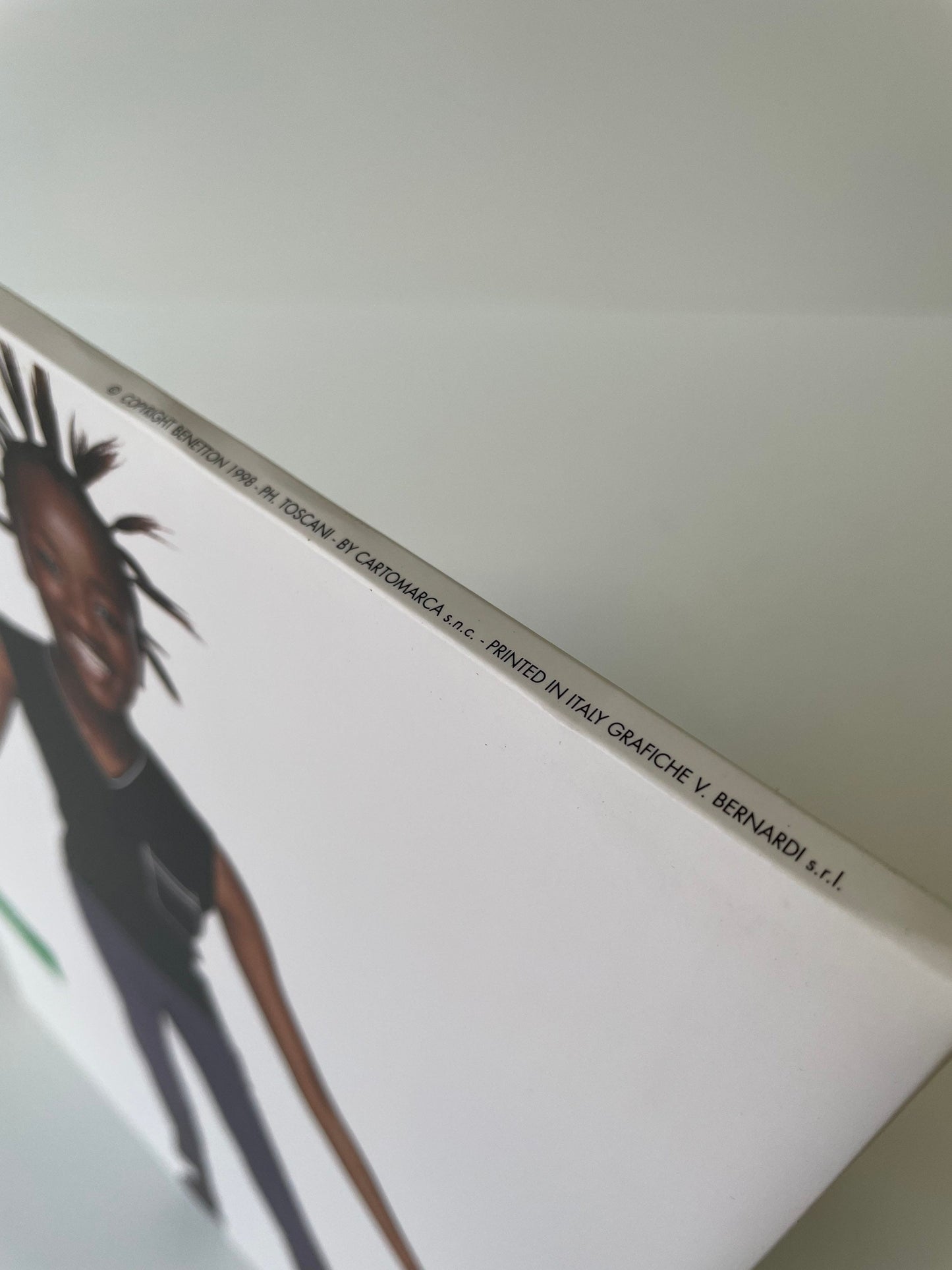 Vintage 90s Benetton Store Display, Rare Double-Sided Cardboard Sign, Oliviero Toscani Advertising, Iconic Fashion Memorabilia Collectible