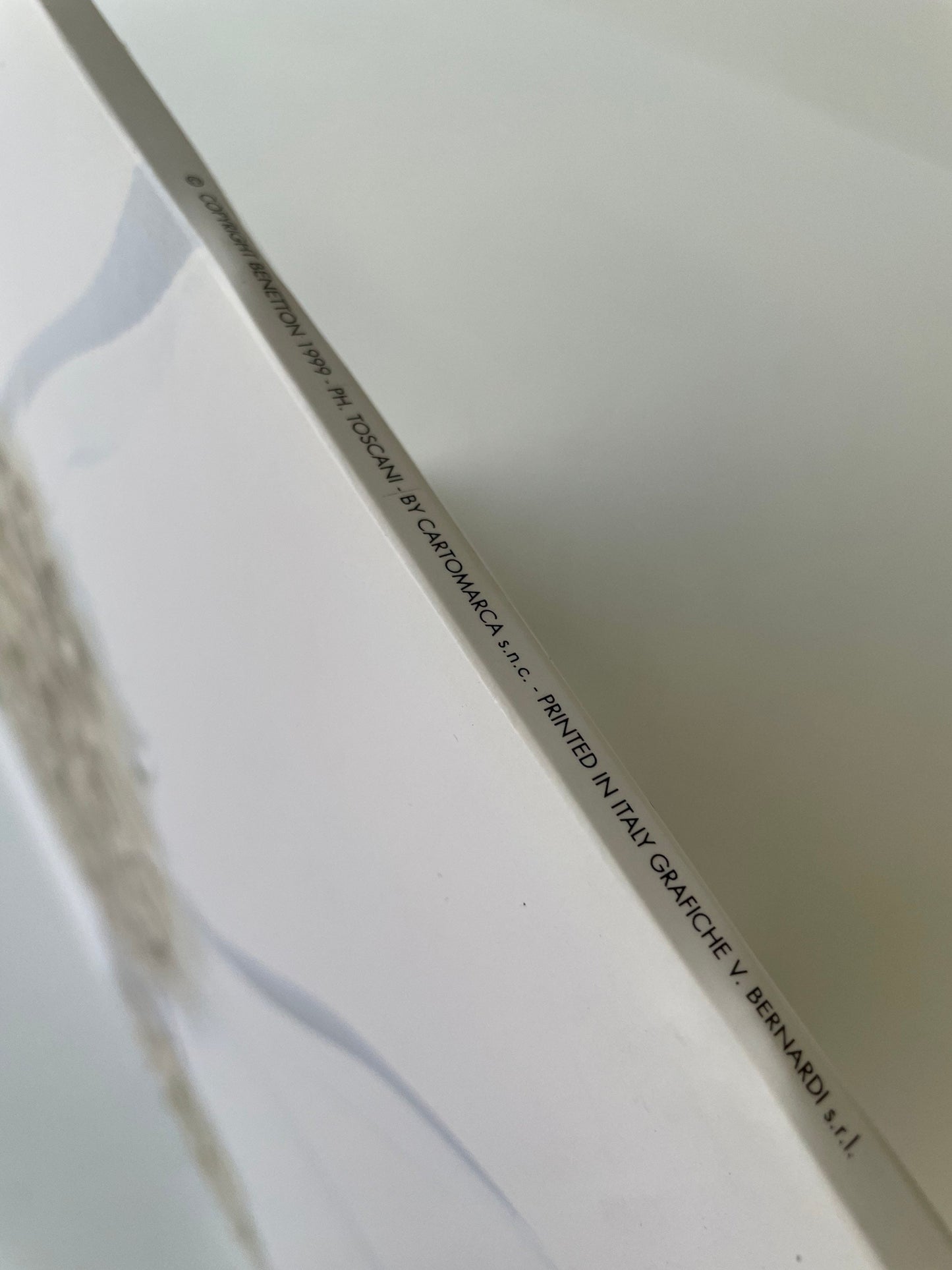 Vintage 90s Benetton Store Display, Rare Double-Sided Cardboard Sign, Oliviero Toscani Advertising, Iconic Fashion Memorabilia Collectible