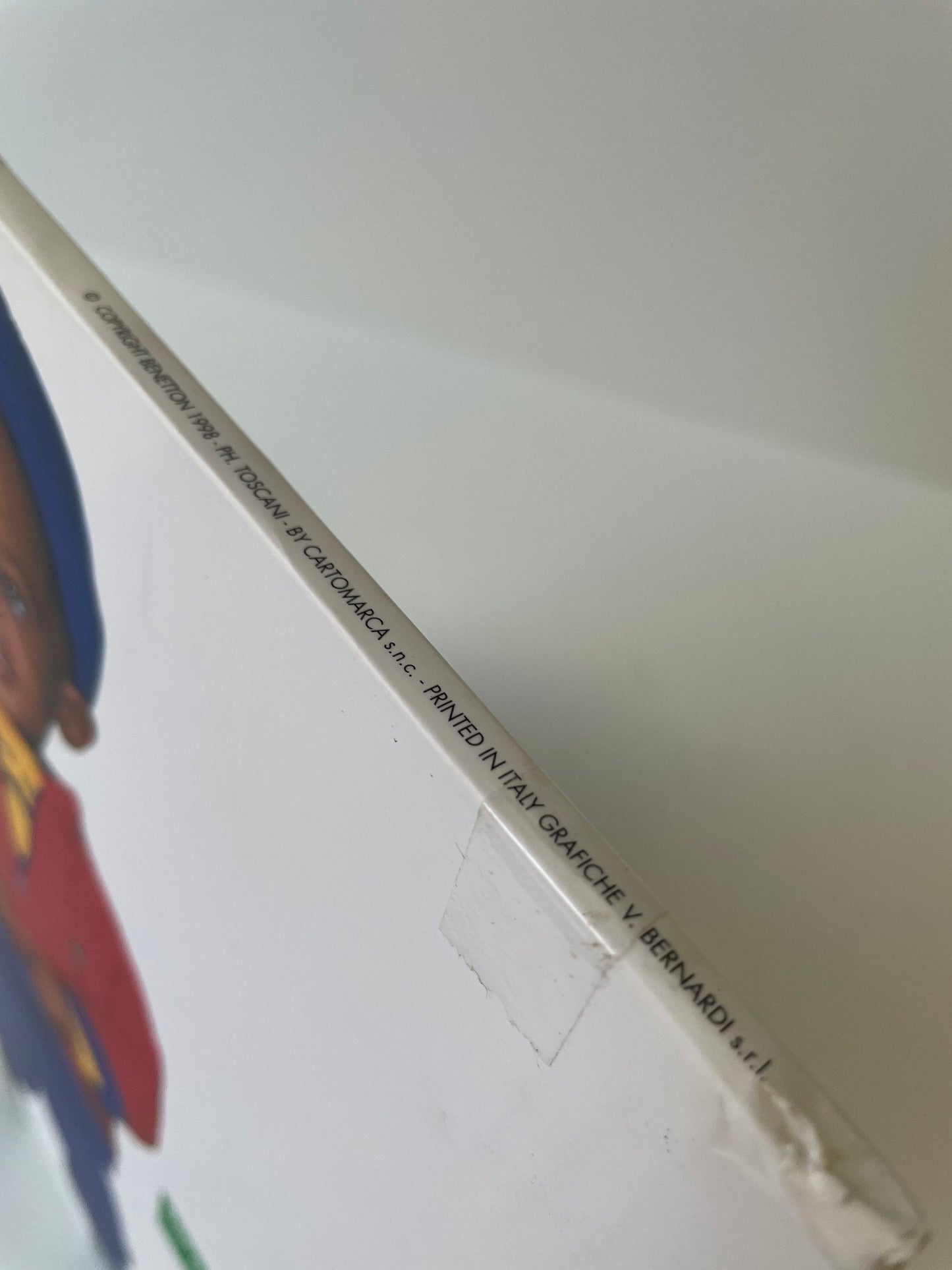 Vintage 90s Benetton Store Display, Rare Double-Sided Cardboard Sign, Oliviero Toscani Advertising, Iconic Fashion Memorabilia Collectible