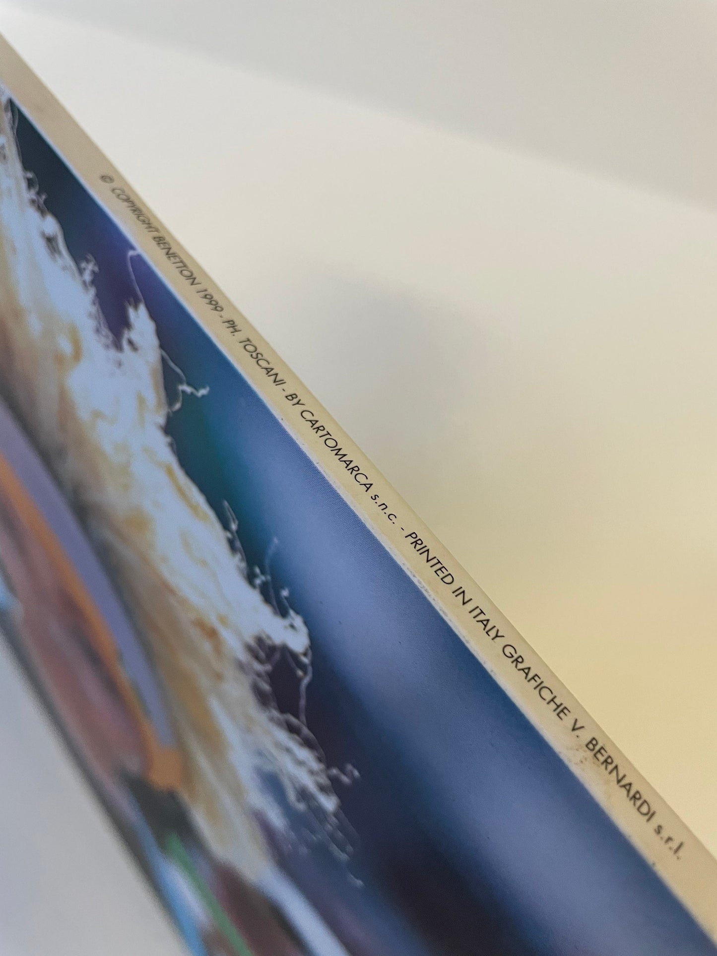 Vintage 90s Benetton Store Display, Rare Double-Sided Cardboard Sign, Oliviero Toscani Advertising, Iconic Fashion Memorabilia Collectible