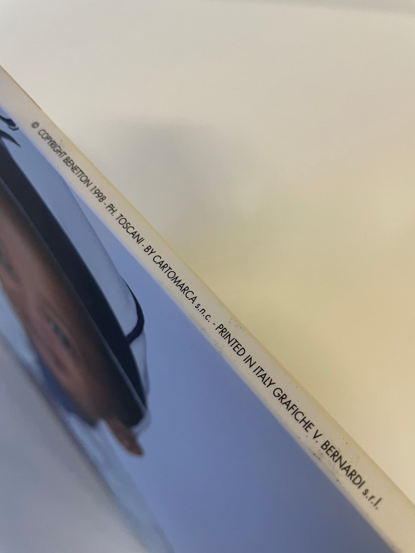 Vintage 90s Benetton Store Display, Rare Double-Sided Cardboard Sign, Oliviero Toscani Advertising, Iconic Fashion Memorabilia Collectible