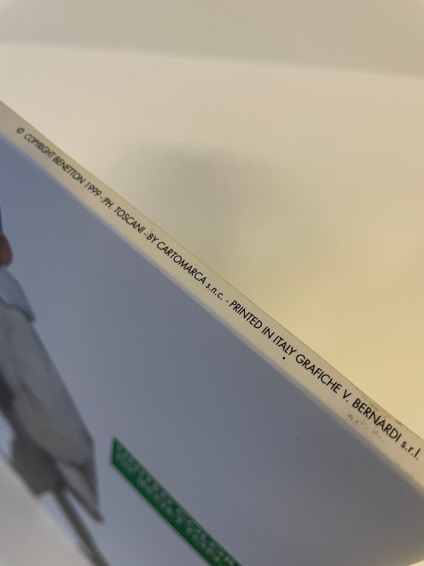 Vintage 90s Benetton Store Display, Rare Double-Sided Cardboard Sign, Oliviero Toscani Advertising, Iconic Fashion Memorabilia Collectible