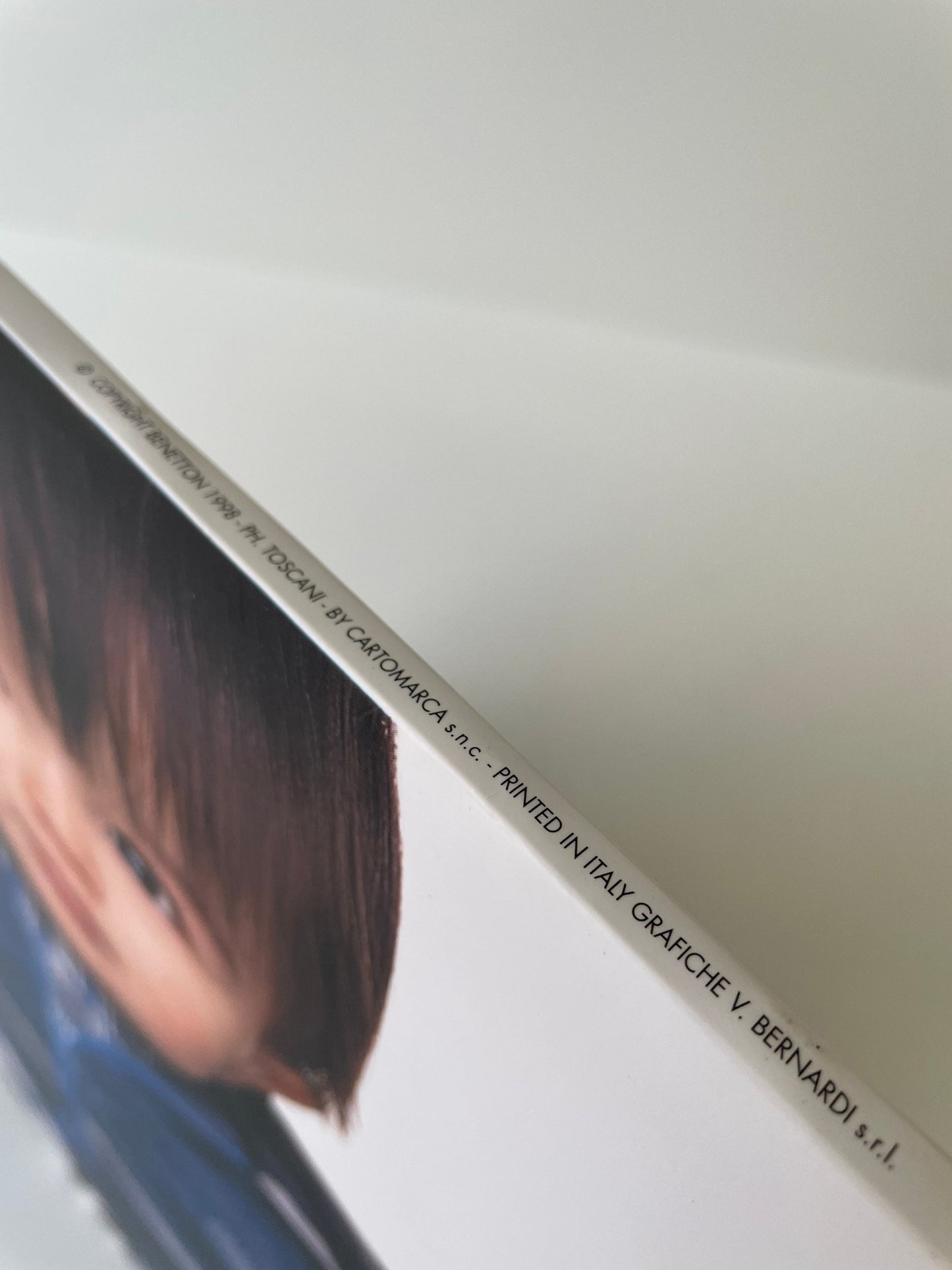 Vintage 90s Benetton Store Display, Rare Double-Sided Cardboard Sign, Oliviero Toscani Advertising, Iconic Fashion Memorabilia Collectible