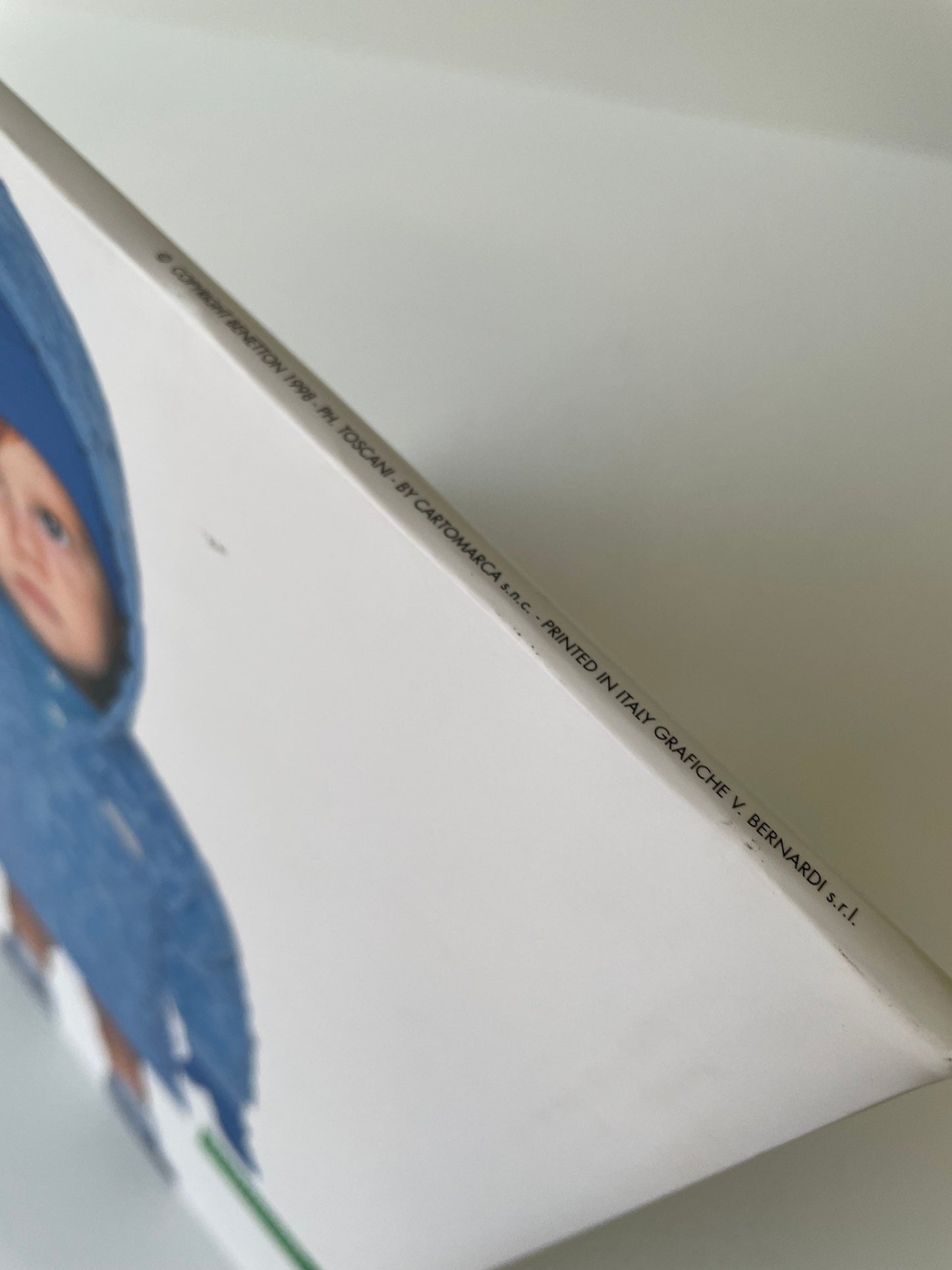 Vintage 90s Benetton Store Display, Rare Double-Sided Cardboard Sign, Oliviero Toscani Advertising, Iconic Fashion Memorabilia Collectible