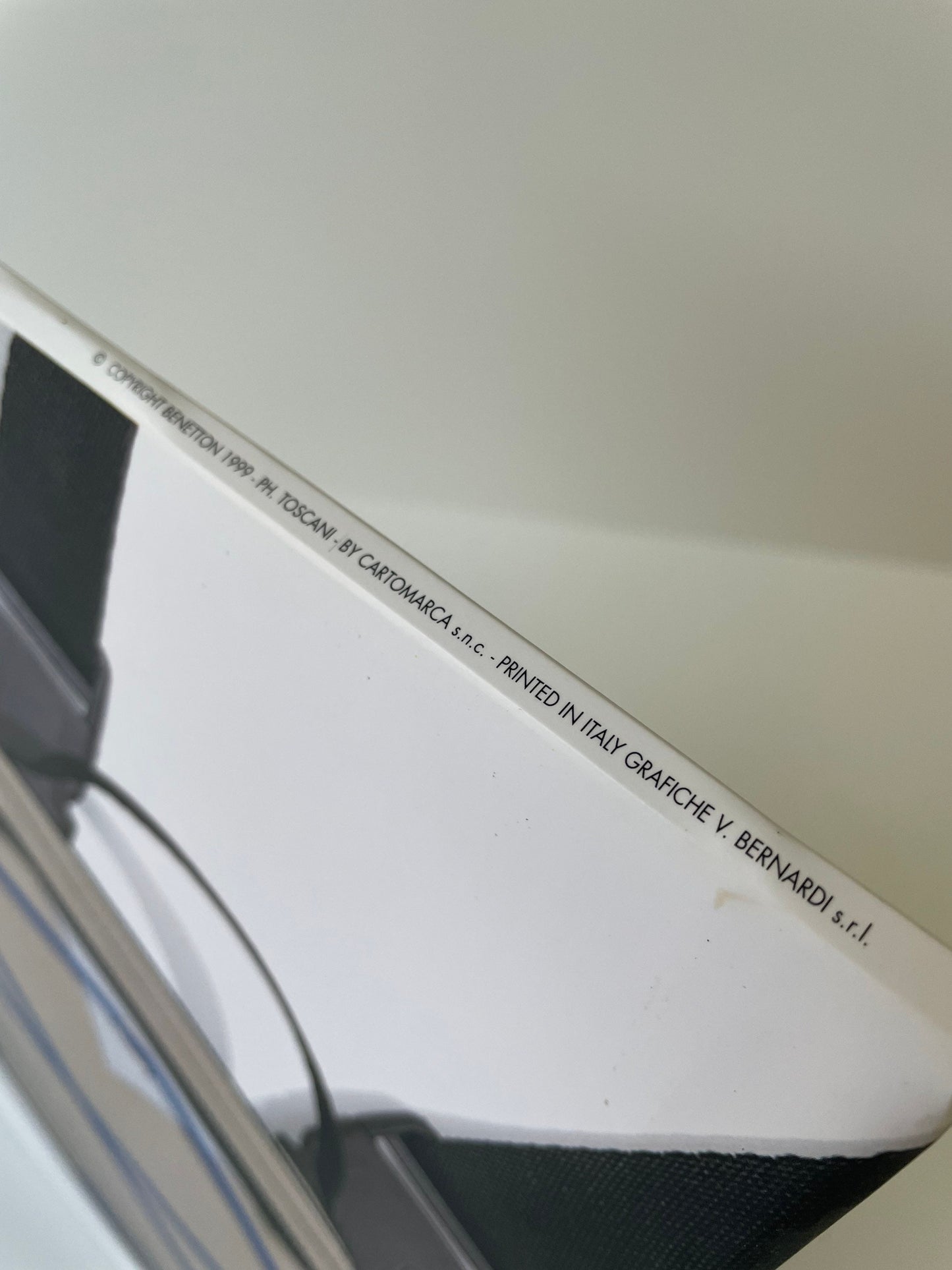 Vintage 90s Benetton Store Display, Rare Double-Sided Cardboard Sign, Oliviero Toscani Advertising, Iconic Fashion Memorabilia Collectible