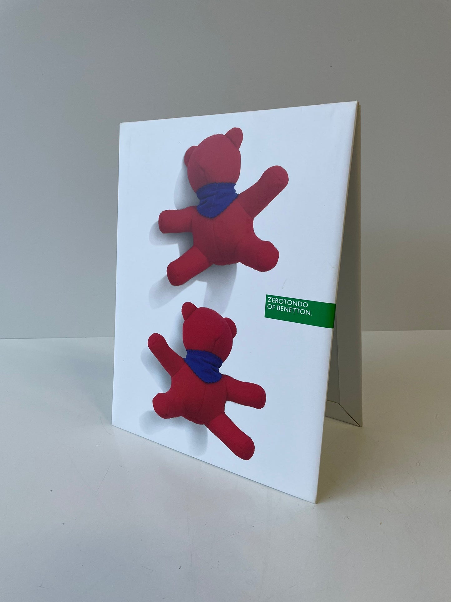 Vintage 90s Benetton Store Display, Rare Double-Sided Cardboard Sign, Oliviero Toscani Advertising, Iconic Fashion Memorabilia Collectible