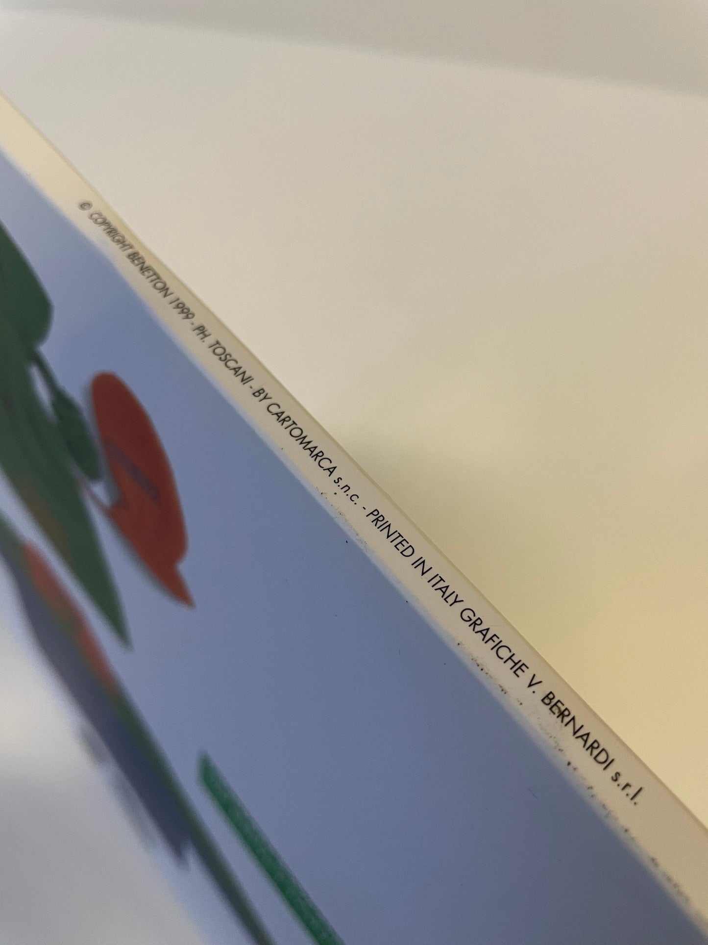 Vintage 90s Benetton Store Display, Rare Double-Sided Cardboard Sign, Oliviero Toscani Advertising, Iconic Fashion Memorabilia Collectible