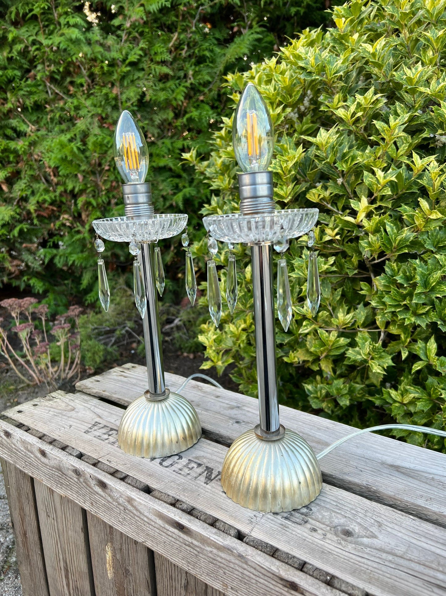 Rare Mid Century Lamp Set
