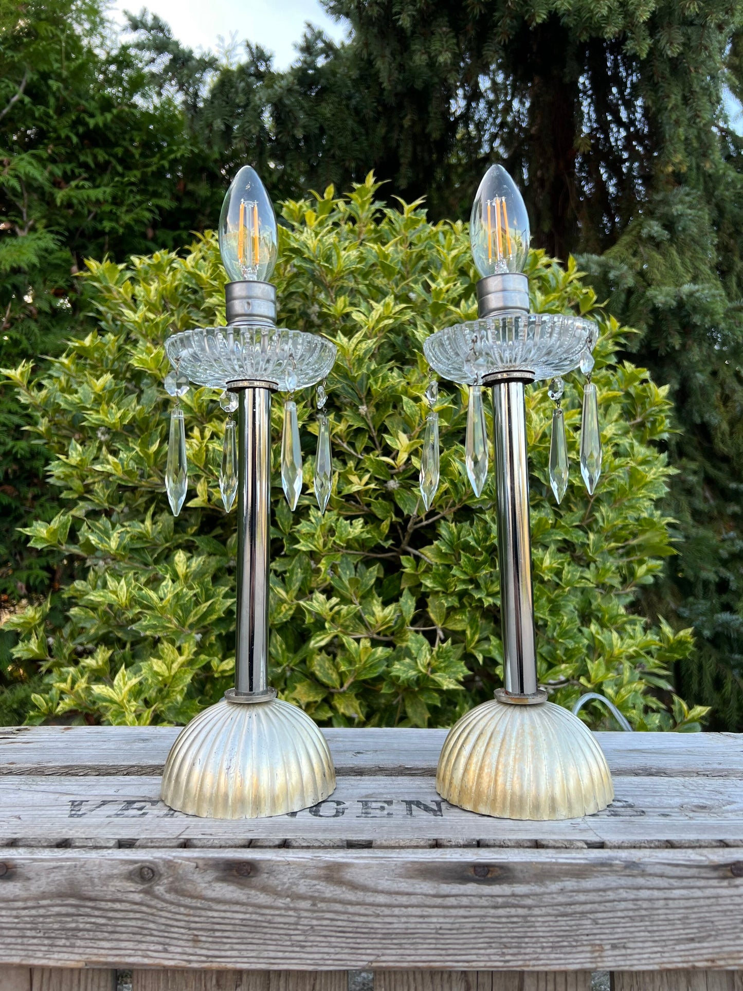 Rare Mid Century Lamp Set