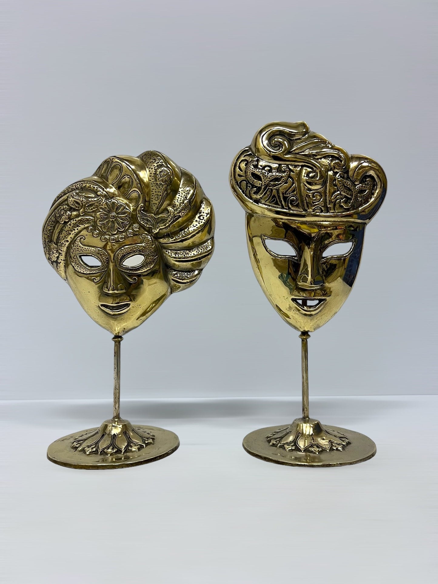 Vintage set Venetiaanse maskers