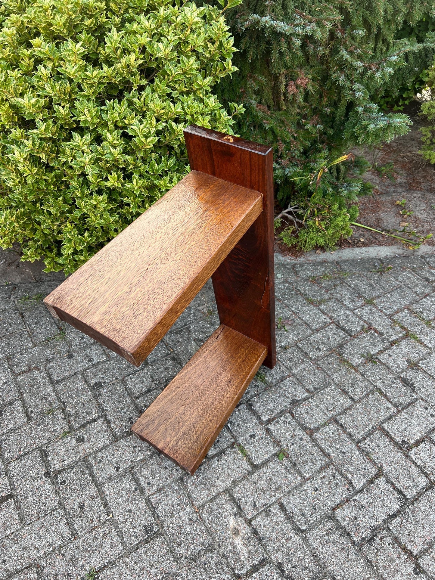 Gerestaureerde houten bank