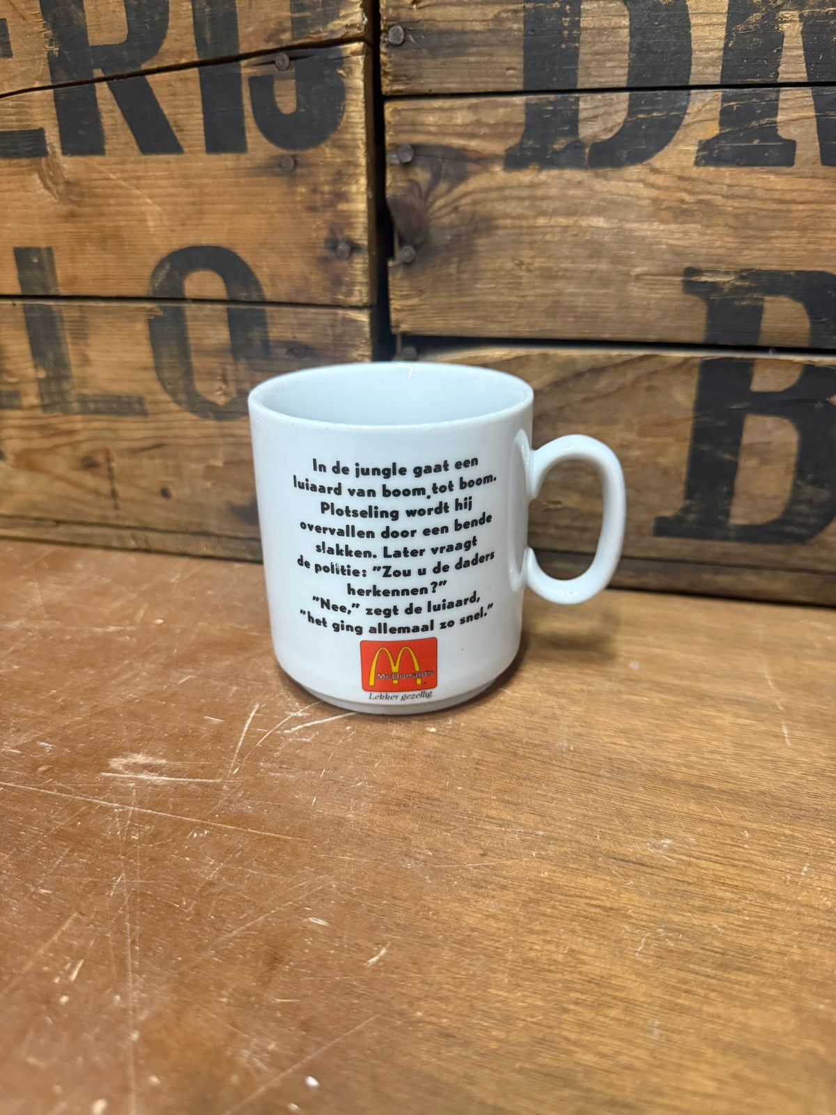 Vintage McDonald's mok met mop