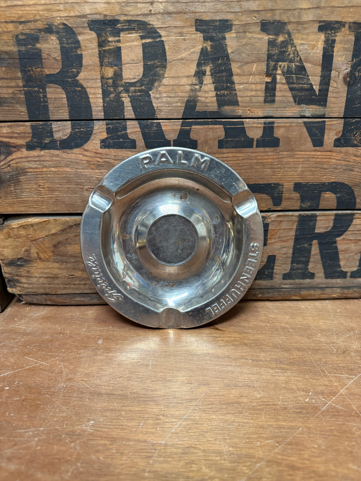 Vintage lichtmetalen reclame asbakken diverse merken