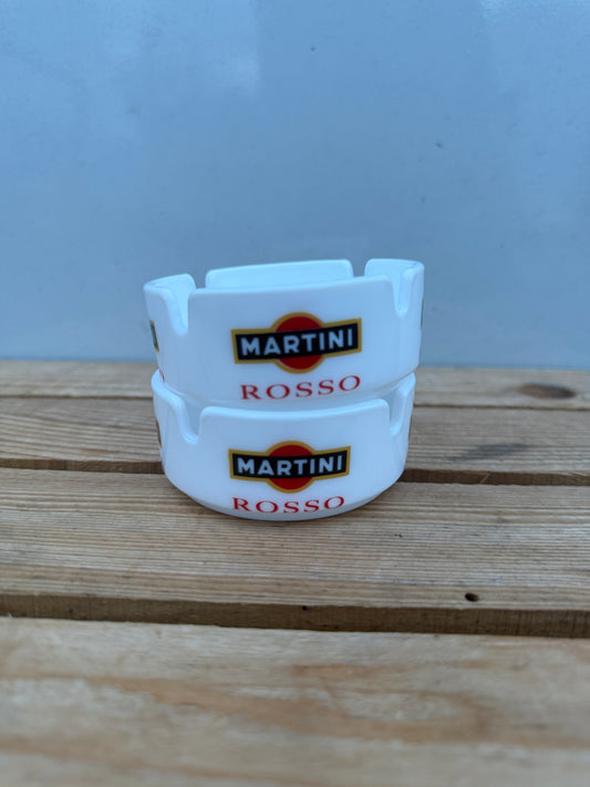 Martini Rosso kleine opaalglazen reclameasbak