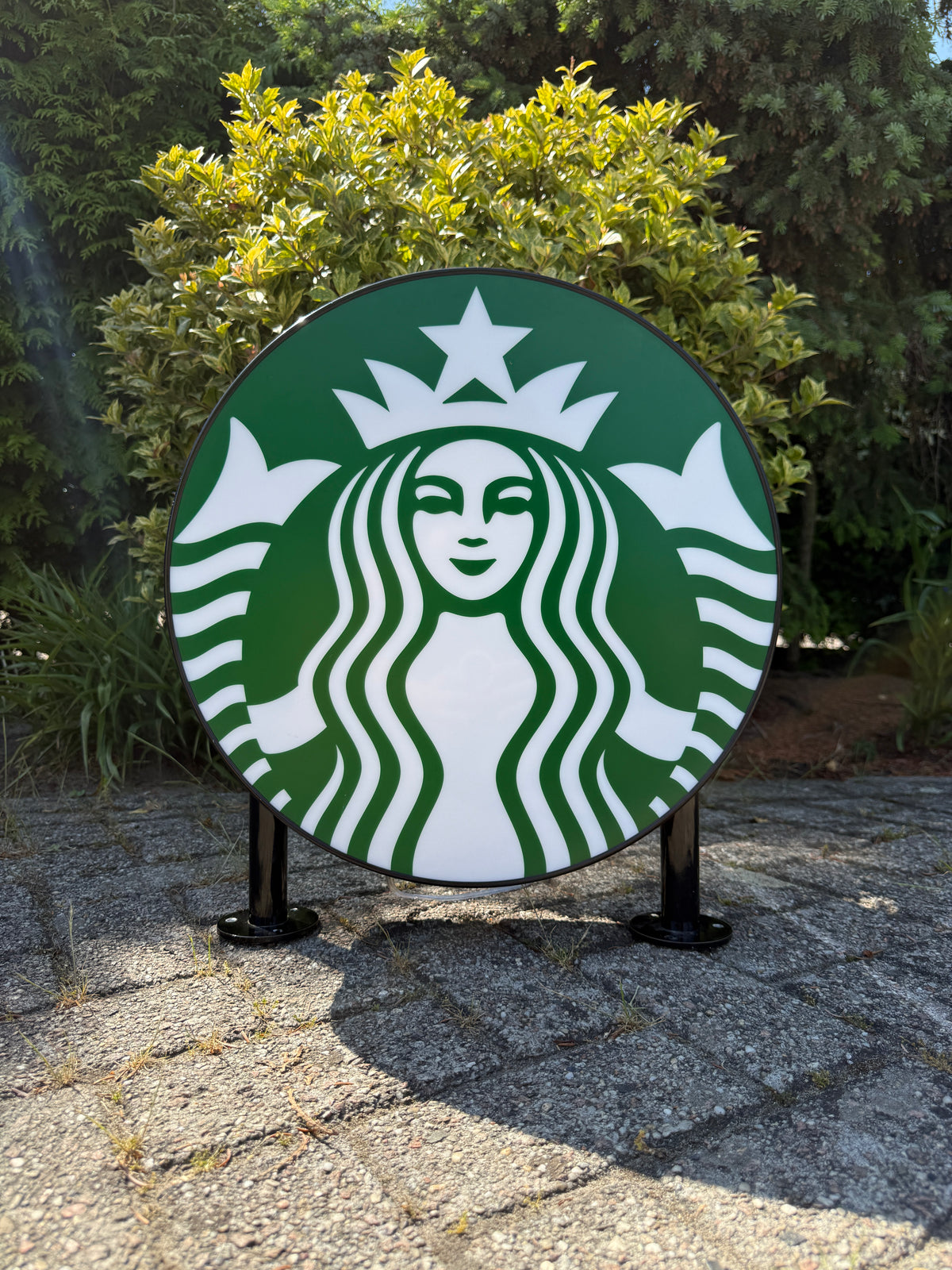 Starbucks lichtbak dubbelzijdig