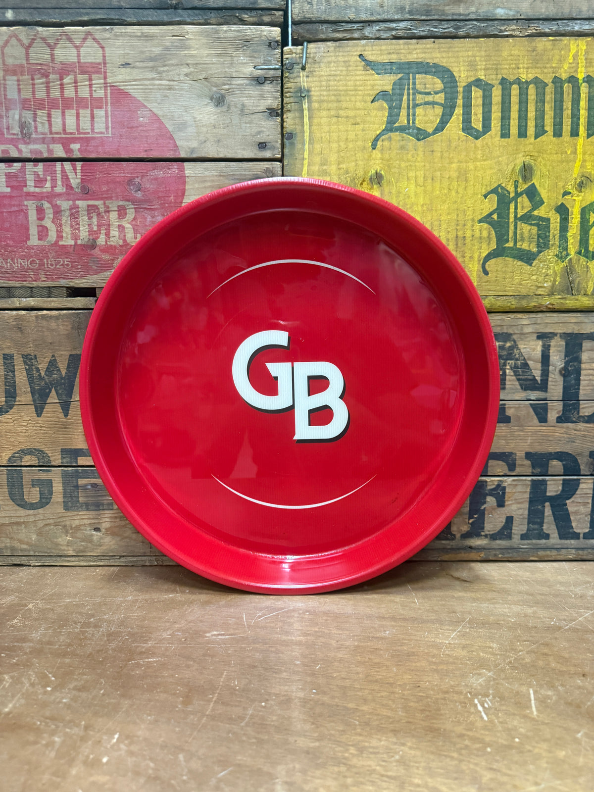Vintage Gulpener reclame serveerblad