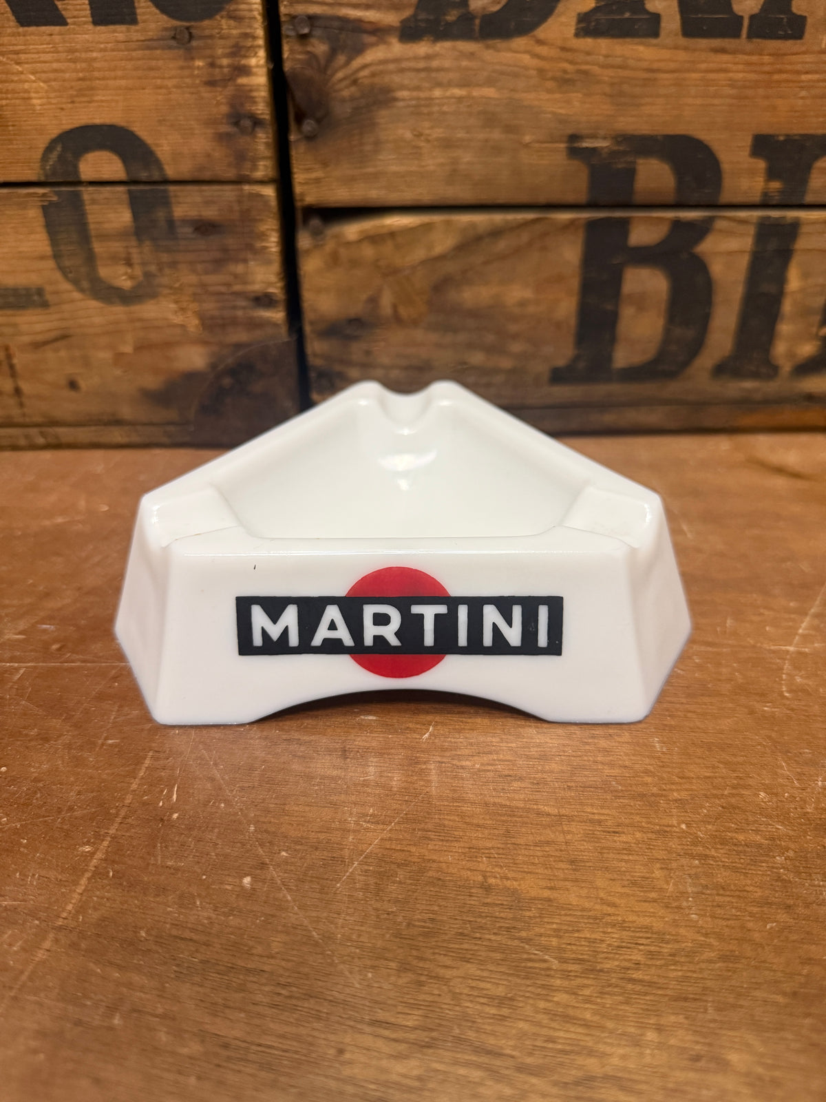 Martini Opalex driehoek reclameasbak