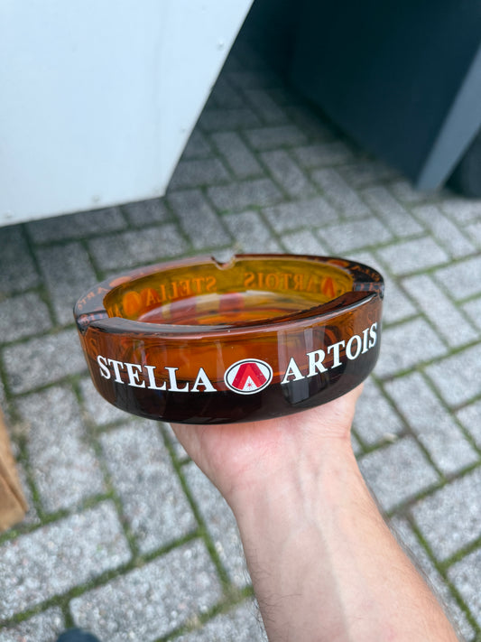 Stella Artois asbak glas ruw