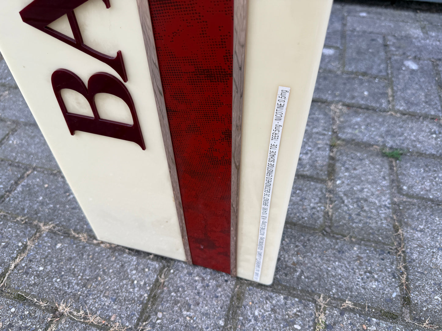 Vintage Barclay lichtbak dubbelzijdig