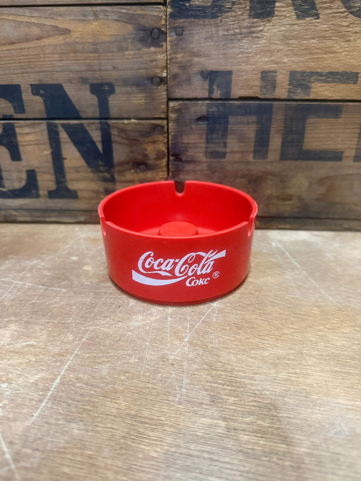 Vintage Coca Cola Coke kunststof reclameasbak