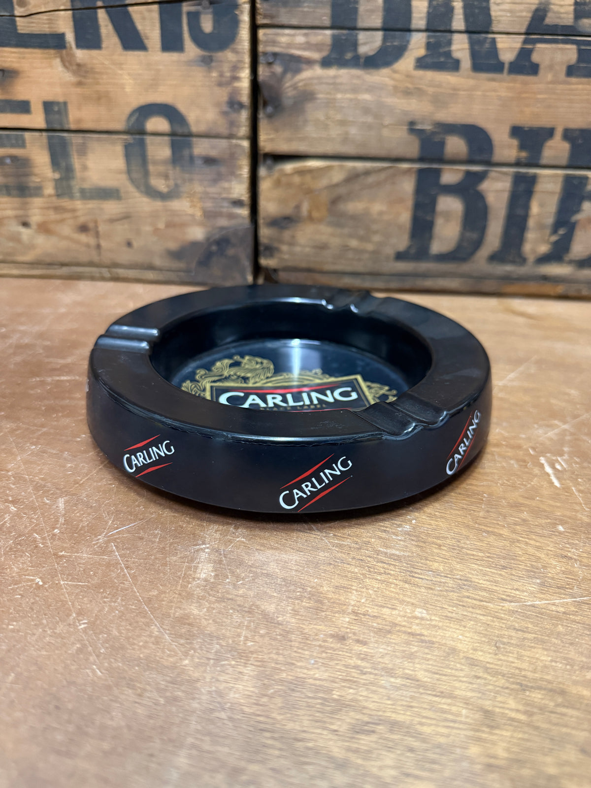 Carling Black Label reclameasbak