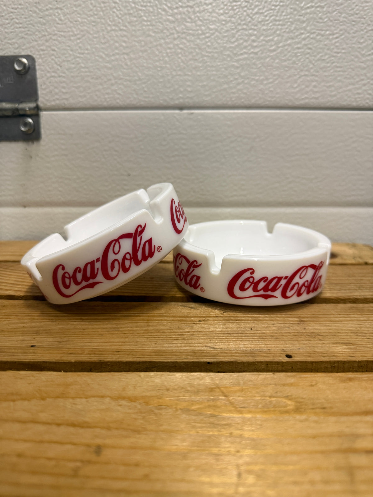 Coca-Cola opaalglazen reclameasbak