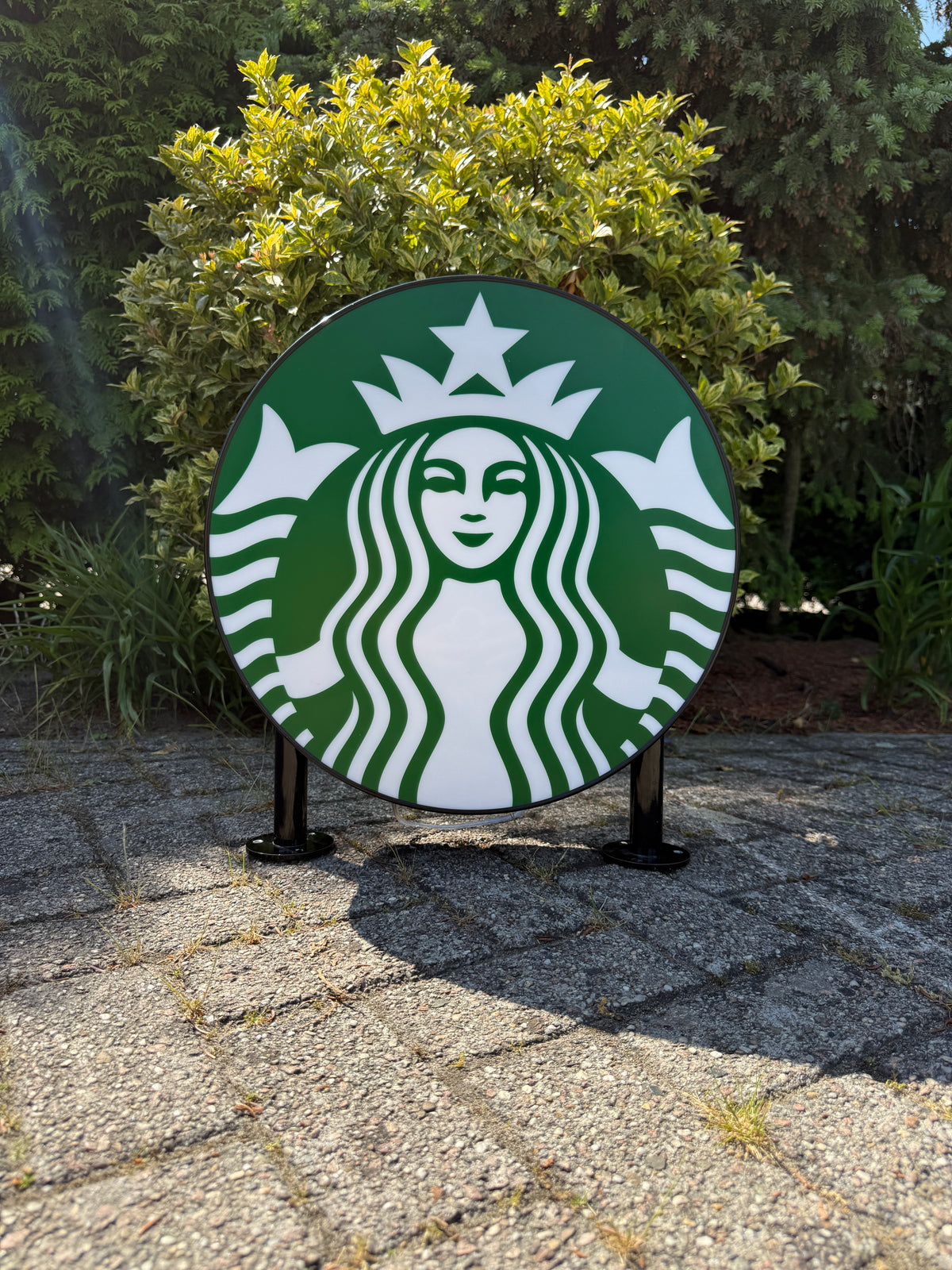Starbucks lichtbak dubbelzijdig