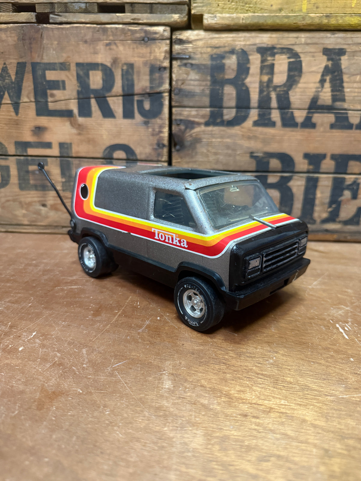 Vintage Tonka speelgoedbus Made in USA