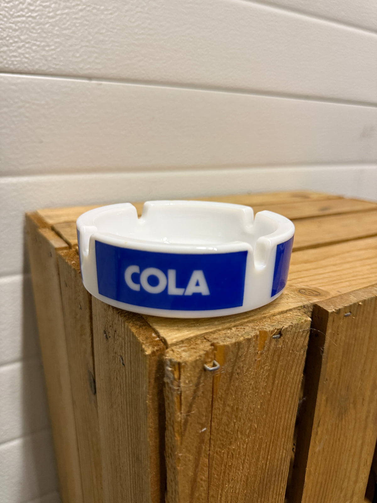 Royal Crown Cola opaalglazen reclameasbak