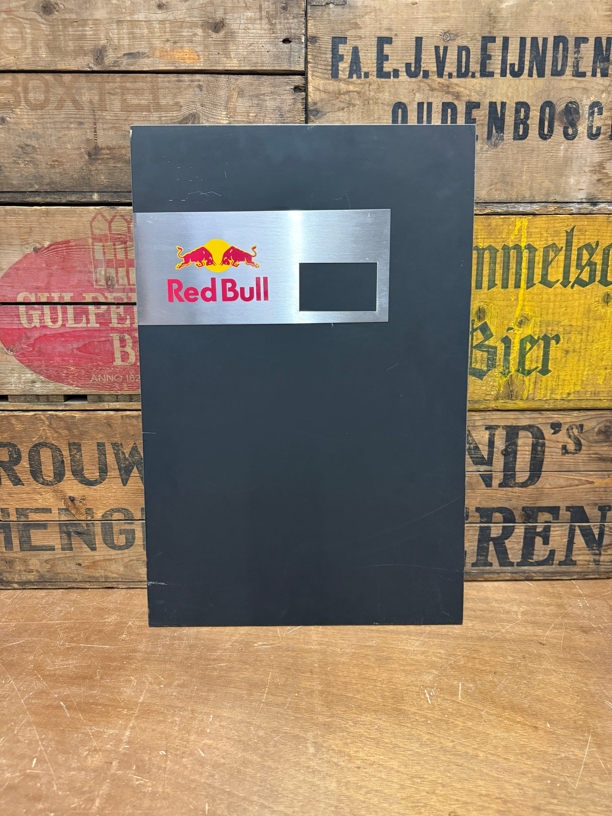 Vintage Red Bull reclame krijtbord