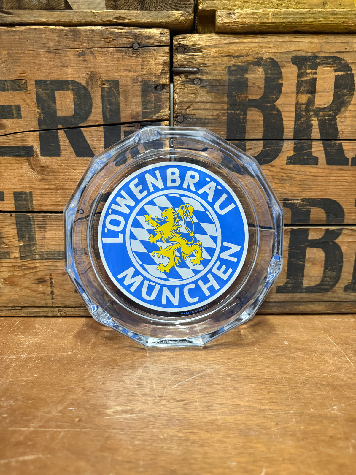 Vintage Löwenbräu reclameasbak
