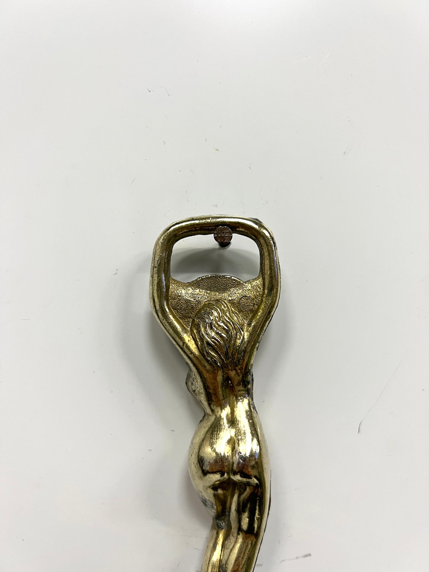 Vintage Brass Lady Bottle Opener