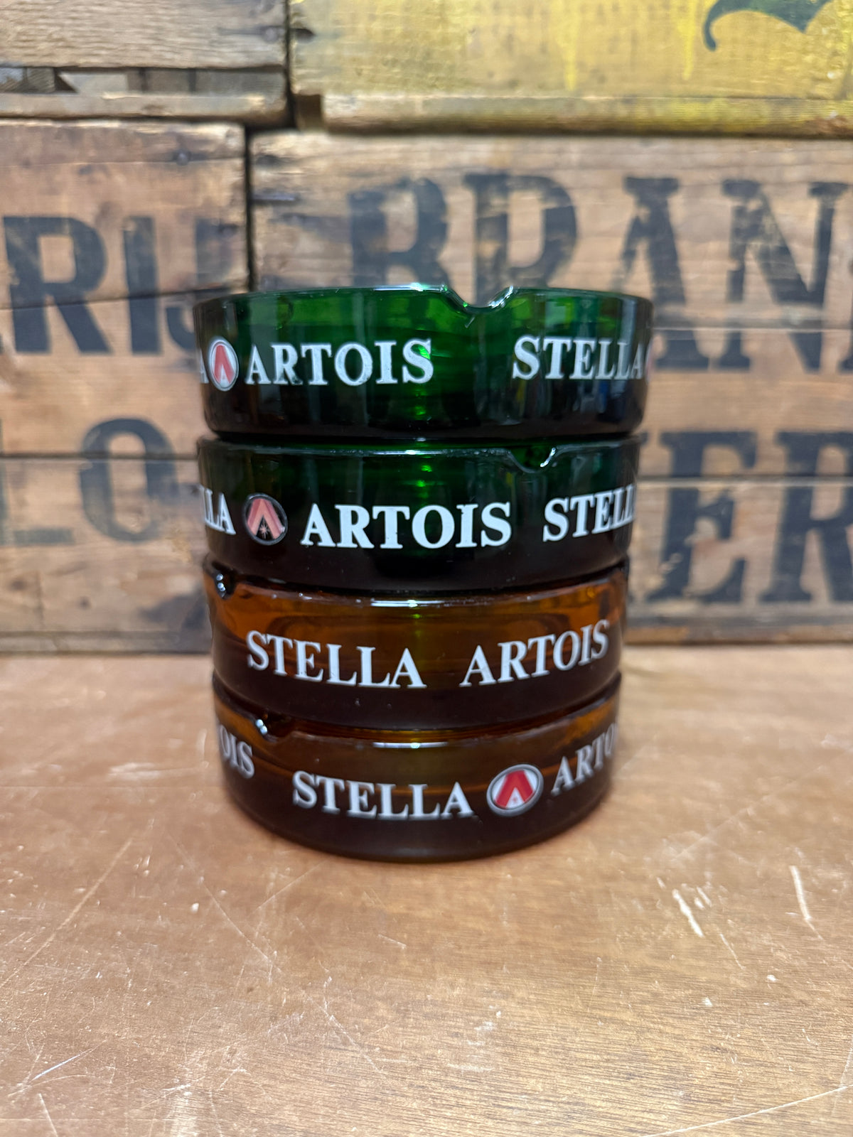 Vintage Stella Artois reclameasbak
