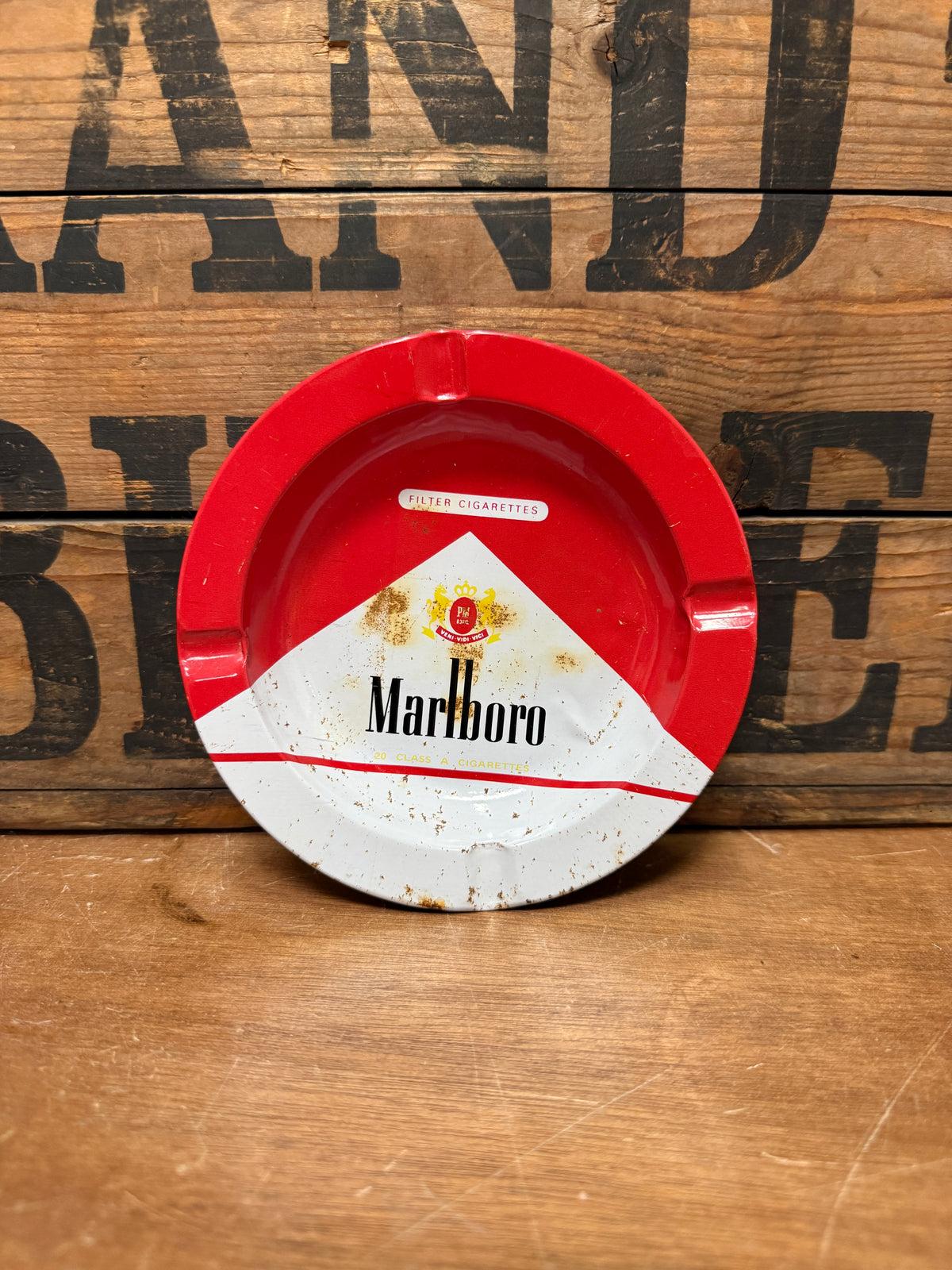 Vintage lichtmetalen reclame asbakken diverse merken