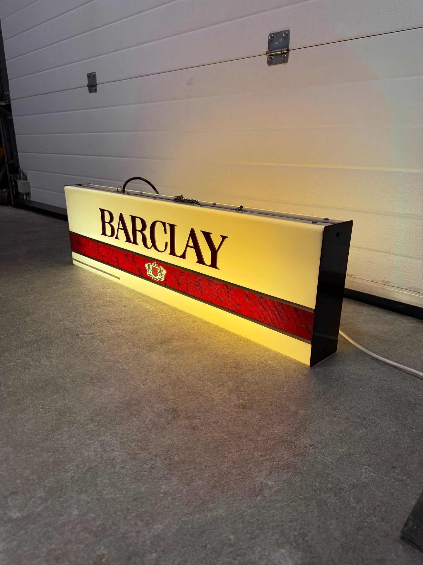 Vintage Barclay lichtbak dubbelzijdig