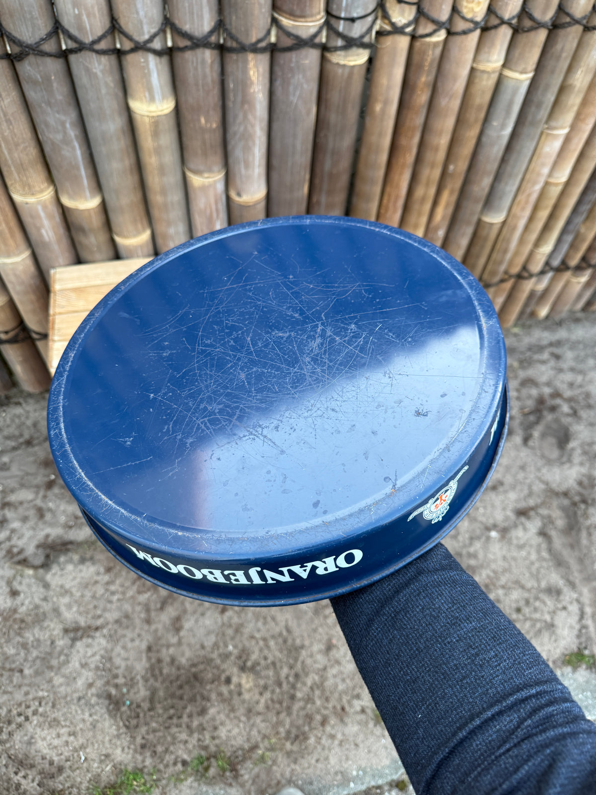 Vintage Oranjeboom metalen dienblad