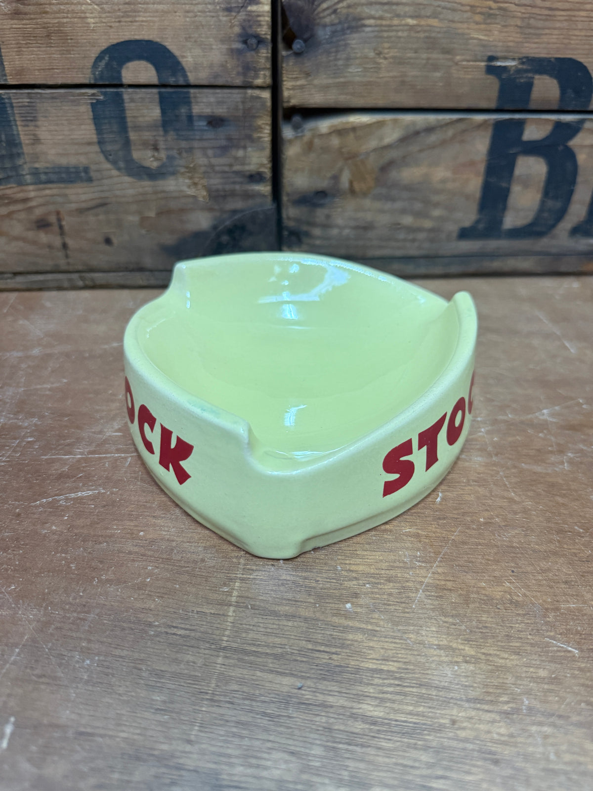 Vintage Stock reclameasbak